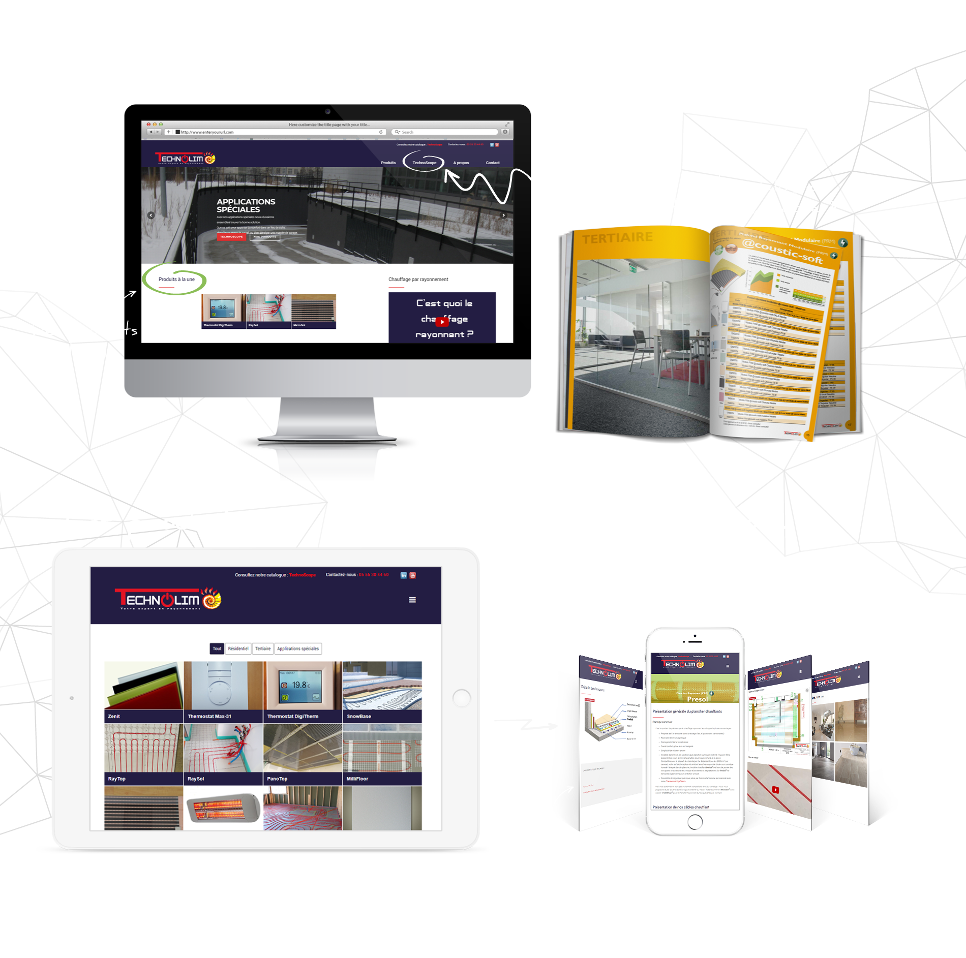 Conception de site vitrine pour Technoim